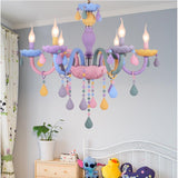 Macaron Candle Light Crystal Chandelier - Cozy Nursery