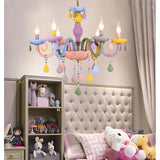 Macaron Candle Light Crystal Chandelier - Cozy Nursery