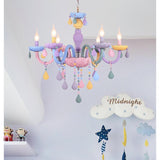 Macaron Candle Light Crystal Chandelier - Cozy Nursery
