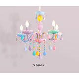 Macaron Candle Light Crystal Chandelier - Cozy Nursery