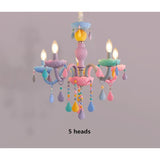 Macaron Candle Light Crystal Chandelier - Cozy Nursery