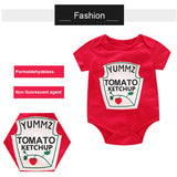 Tomato Ketchup & Yellow Mustard Bodysuits - Cozy Nursery
