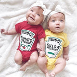Tomato Ketchup & Yellow Mustard Bodysuits - Cozy Nursery