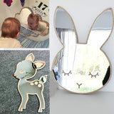 Children Cartoon Decorative Mirror - Cozy Nursery