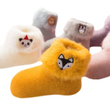 Embroidery Jungle Animal Socks - Cozy Nursery