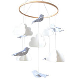 Baby Crib Mobile Birds & Clouds - Cozy Nursery