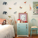 Safari Wall Stickers 24pcs - Cozy Nursery