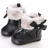 Bow-knot Fleece Snow Boots - Cozy Nursery