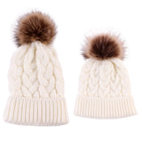 Mother & Baby Winter Warm Hats Set - Cozy Nursery