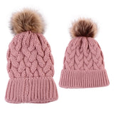 Mother & Baby Winter Warm Hats Set - Cozy Nursery