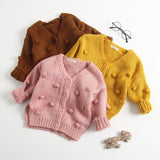 Hand Knitted Pompom Sweater