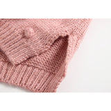 Hand Knitted Pompom Sweater