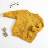 Hand Knitted Pompom Sweater