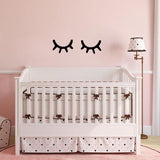 Wooden Eyelashes Wall Decor - Cozy Nursery