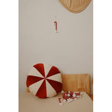 “Red Candy” Patchwork Pillow