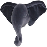 Handmade Velvet Elephant Head Nursery Decor - Cozy Nursery