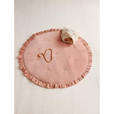 Soft Velvet Mat with Frill “Apricot” - Moi Mili