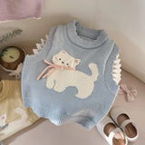 Cute Bow Cat Vest