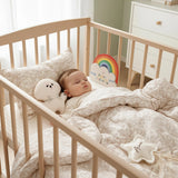 Vintage Bunny Crib Bedding Set: Muslin-Feel Quilt & Pillow