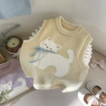 Cute Bow Cat Vest