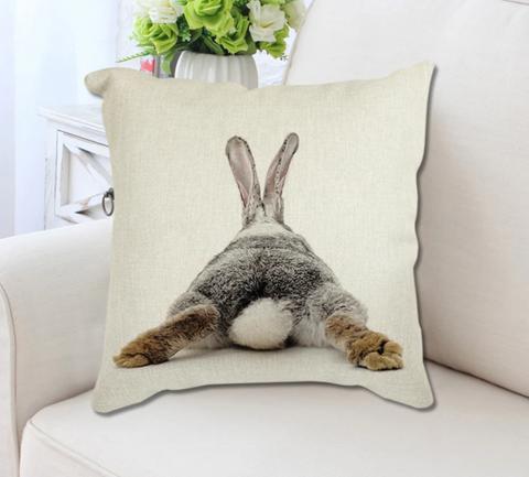 Bunny Rabbit Decorative Cushion Cover 