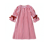 Luxury Classic Red & White Striped Christmas Pajamas for Kids