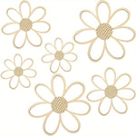 Wooden Daisy Wall Art - 6/3Pc Set