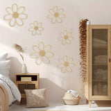 Wooden Daisy Wall Art - 6/3Pc Set