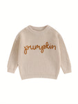 Knitted Baby Pumpkin Sweater