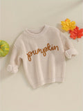 Knitted Baby Pumpkin Sweater