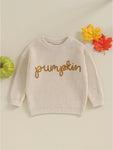 Knitted Baby Pumpkin Sweater