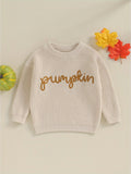 Knitted Baby Pumpkin Sweater