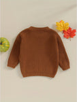 Knitted Baby Pumpkin Sweater