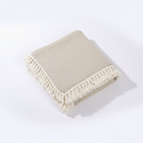 Fringe Swaddle Blanket - Cozy Nursery