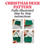 Christmas Deer Crochet Pattern ONLY PDF Reindeer Amigurimi Xmas Easy Crochet pattern