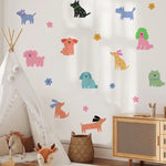 Cartoon Puppy Wall Stickers 