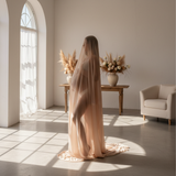 Sheer Chiffon Fabric Maternity Photography - Cozy Nursery