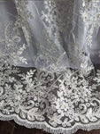Customized Christening Dress Baby Girls Lace Baptism Dress Bonnet 2 Piece Set Beaded Applique Newborn Communion Flower Girl Gown