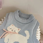 Cute Bow Cat Vest