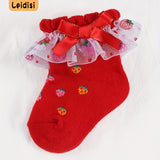 Girl's Fashion Cute Strawberry Socks