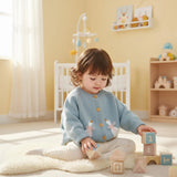 Baby Goose Knit Cardigan – Embroidered Duck Sweater | Soft Cotton Knit | Pink & Blue Variants | Cozy Baby Gift