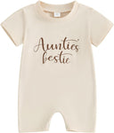 Aunties Bestie Baby Clothes Gender Neutral Baby Jumpsuit