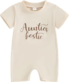 Aunties Bestie Baby Clothes Gender Neutral Baby Jumpsuit