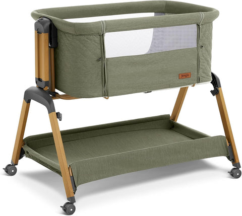 3 in 1 Baby Bassinet, Rocking Bassinets with Comfy Mattress and Wheels