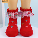 Girl's Fashion Cute Strawberry Socks