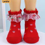 Girl's Fashion Cute Strawberry Socks