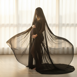 Sheer Chiffon Fabric Maternity Photography - Cozy Nursery