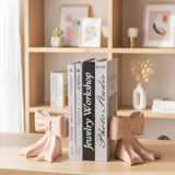 Ceramic Bow Bookends – Girly Shelf & Nursery Decor