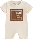 Aunties Bestie Baby Clothes Gender Neutral Baby Jumpsuit