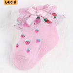 Girl's Fashion Cute Strawberry Socks